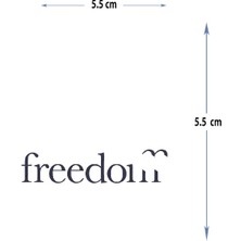 Tattoo MED-164 Yarı Kalıcı Freedom-Özgürlük Yazılı Dövme-Tatto