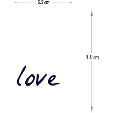 Tattoo MED-073 Yarı Kalıcı Love-Aşk Yazılı Dövme-Tatto