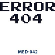 Tattoo MED-045 Yarı Kalıcı Error 404 - 404 Hatası Yazılı Dövme-Tatto