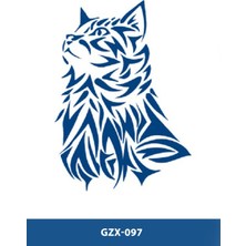 Tattoo GZX-097 Yarı Kalıcı Kedi Desen Dövme-Tatto