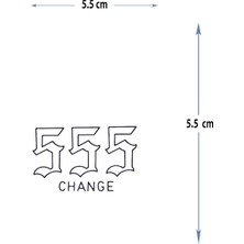 Tattoo MED-110 Yarı Kalıcı 555 Change-Değiştirmek Yazılı Dövme-Tatto