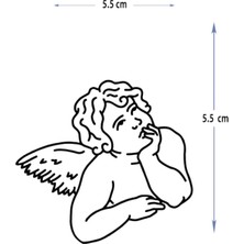 Tattoo MED-019 Yarı Kalıcı Düşünen Melek Eros Desen Dövme-Tatto