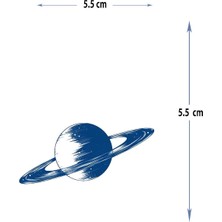 Tattoo MED-141 Yarı Kalıcı Gezegen Jupiter Desen Dövme-Tatto