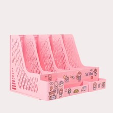 4 Bölmeli Modüler Tasarım Organizer Kalemlikli Magazinlik Klasör Arşiv Kutusu Demonte