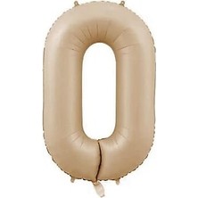 Benim Marifetlerim 0 Rakamı Karamel Folyo Balon 34 Inch 86 cm