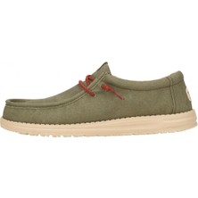 Erkek Oxford ( Klasik) HD.41873-337 Hey Dude Wally Waxed Canvas Olive