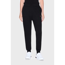 Armani Exchange Logolu Streç Pamuklu Regular Fit Jogger Pantolon Bayan Pantolon XW001454 AF10830 MC021