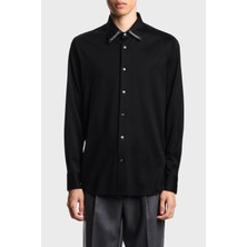 Emporio Armani Logolu Pamuklu Regular Fit Klasik Yaka Gömlek Erkek Gömlek EM003055 AF10761 UC001