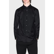 Armani Exchange Jakarlı % 100 Pamuk Regular Fit Klasik Yaka Gömlek Erkek Gömlek XM001142 AF13131 FC022