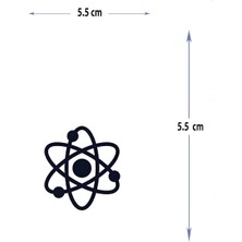 Tattoo MED-142 Yarı Kalıcı Molekül-Atom Desen Dövme-Tatto