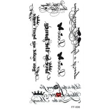 Tattoo FF-008 Orta Boy Love-Aşk Yazılı Çoklu Geçici Dövme-Tatto