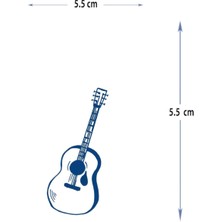 Tattoo MED-026 Yarı Kalıcı Gitar Desen Dövme-Tatto
