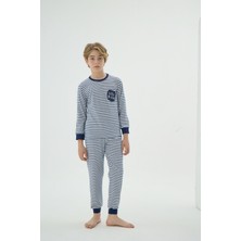 8939 Erkek Ç. Baskılı Pijama Takım