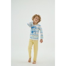 8889 Erkek Ç. Baskılı Pijama Takım