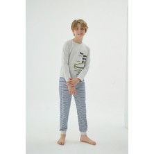 8940 Erkek Ç. Baskılı Pijama Takım