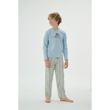 8914 Erkek Ç. Baskılı Pijama Takım