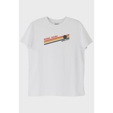 Nuugg Retro 'REBEL SCUM' Grafikli Star Wars Beyaz Tişört