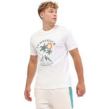 Lumberjack ml Jacop 11HL107 5pr Beyaz Erkek Kısa Kol T-Shirt