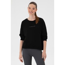 U.S. Polo Assn. Kadın Siyah Bisiklet Yaka Sweathırt 50313562-VR046