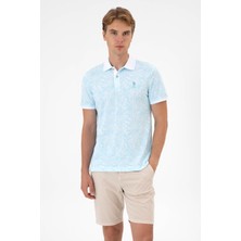 U.s. Polo Assn. Erkek Aqua Tişört 50299663-VR007