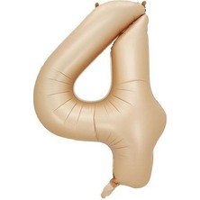 Benim Marifetlerim 4 Rakamı Karamel Folyo Balon 34 Inch 86 cm