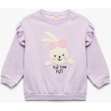 Koton  Lila Kız Bebek Sweatshirt 6WMG10015AK