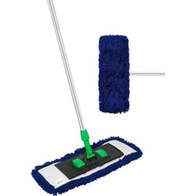 Senax Plastik Aparatlı Akrilik (Orlon) Zincir Dikiş Mop – Statik Elektrikli Kuru ve Nemli Temizlik Mopu