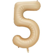 Benim Marifetlerim 5 Rakamı Karamel Folyo Balon 34 Inch 86 cm