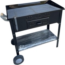 Acn Kömürlü Mangal 35 x 70 cm Kalın 3 mm Lama Izgaralı Maksi Boy