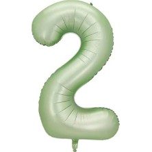 Benim Marifetlerim 2 Rakamı Su Yeşili Folyo Balon 40 Inch 90 cm