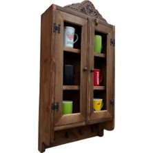 Eskitme Ahşap Mutfak  Dolabı 40X69X12 Cm.