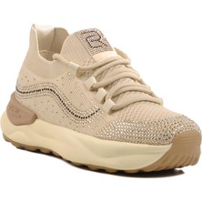 Bej Triko Kadın Sneaker 25Y310-4 Z