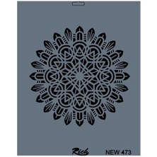Rich New Seri N-473 Stencil 35X25 cm