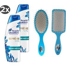 Head And Shoulders Supreme Şampuan Güç 300 ml 4 Adet Saç Fön Fırçası Oval Fırçası Tarak 1+1 Adet