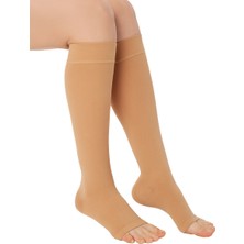 Variteks 912 Diz Altı Varis Çorabı (Açık Burun)