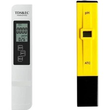 Ec & Tds Metre Ph Metre Su Saflık Ölçme Ph Ölçer 2 Ürün