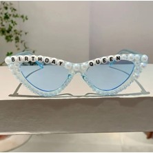 “birthday Queen” Yazılı Mavi Parti Gözlüğü