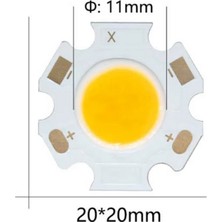 12V 5W Gün Işığı Cob LED (3 Adet)