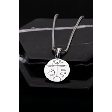 Gümüş Şaman Motifli Runik Erkek Kolye