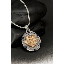 Özel Tasarım Vintage Kartal Gümüş Erkek Kolye