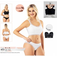 Iç Giyim Kota Modal Kumaş Dantel Lastik Kenarlı Ikili Takım