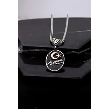 Gümüş Atatürk İmzalı Ayyıldız Erkek Kolye