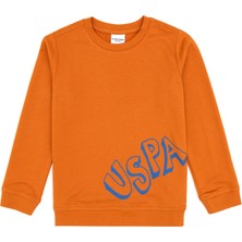 U.S. Polo Assn. Erkek Çocuk Bakır Bisiklet Yaka Basic Sweatshirt 50313979-VR182