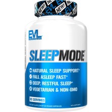 Evlution Nutrition Sleep Support Theanine Gaba Valerian L-Tryptophan Lemon Balm And More - Restful Calm Caps
