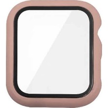 Apple ile Uyumlu Watch 7 41MM Watch Gard 07 Sert Pc Koruyucu Pembe
