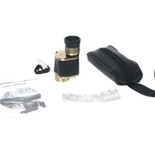 6X24  Baıgısh, Askeri Tarzi Pirinç ve Deri Kaplamalı, Deri Çantalı Monocular Dürbün Sarı