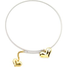 Kalp Tasma Kolye - Gümüş