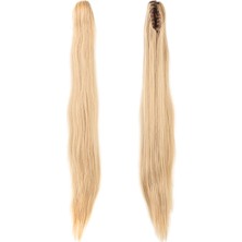 MiraLive Tokalı Düz At Kuyruğu - Balköpüğü Beyaz Platin Röfleli