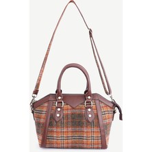 Ekose Desenli El Çantası