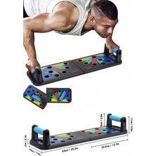 Çok Renkli Çok Fonksiyonlu Şınav ve Çalışma Tahtası Spor Aleti